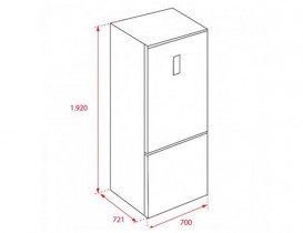 Холодильник двухкамерный Teka Maestro RBF 78720 GBK черное стекло 113400000