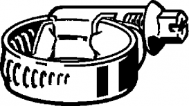 Хомут для шланга Viega 1853 d16-27 сталь оцинкована 104580