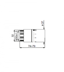 Хромированная термостатическая головка Cordivari 5991990311165