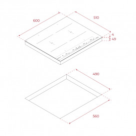 Индукционная варочная поверхность Teka IBF 64 BM черный 112510038