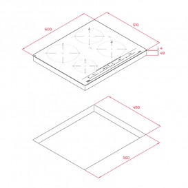 Индукционная варочная поверхность Teka IZC 64630 WH MST черный 112500022