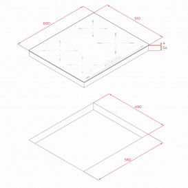 Индукционная варочная поверхность Teka IBC 64000 BK MSS черный 112520007