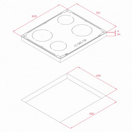 Індукційна варильна поверхня Teka Retro Style IBR 64040 BK TTC чорний 112520013