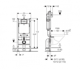 Інсталяція Geberit Duofix 458.126.00.1 + унітаз Kolo Nova Pro Rimfree M33120000 + сидіння Soft-Close M30112000