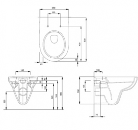Інсталяція Geberit Duofix 458.126.00.1 + унітаз Kolo Nova Pro Rimfree M33120000 + сидіння Soft-Close M30112000