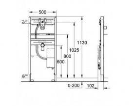 Инсталляция для раковины Grohe Rapid SL 38748001