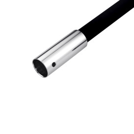 Вилив для змішувача Kroner KRP-C803BLK гнучкий хром/чорний CV031899