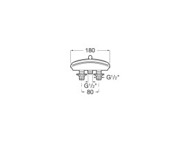 Излив для смесителя в ванной Roca Wall каскадный с переключателем хром A526241910