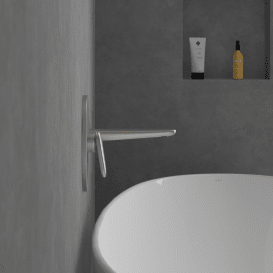 Излив для смесителя в ванной Villeroy & Boch Antao матовый никель TVT11100300064