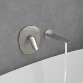 Излив для смесителя в ванной Villeroy & Boch Antao матовый никель TVT11100300064