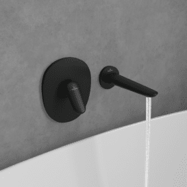 Излив для смесителя в ванной Villeroy & Boch Antao матовый черный TVT111003000K5