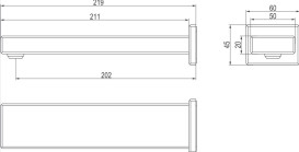 Излив для смесителя в ванной Villeroy & Boch Mettlach хром TVW12600500061