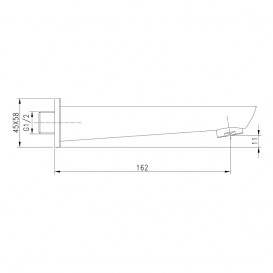 Вилив для ванни Imprese Breclav білий VR-11245W