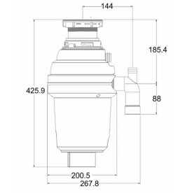 Измельчитель пищевых отходов Granado Algar 1000 Silence+ GC0101-1000