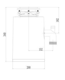 Подрібнювач харчових відходів Granado Algar Professional Silence ++ GC0103-P