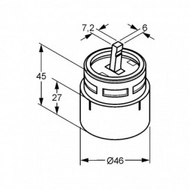 Картридж Ø46 мм Eco Kludi 7640000-00