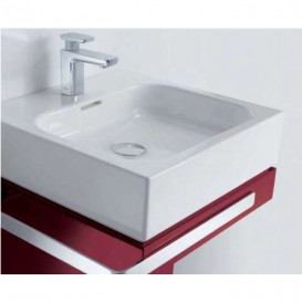 Керамічна квадратна раковина KLUDI PLUS колір білий 49W0543