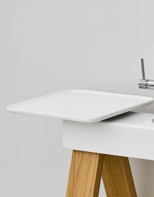 Керамическая полка на консоль Artceram One Shot Il Cavalletto белый OSC001 01;00