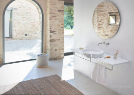 Керамическая столешница Catalano Horizon 150х50 см одно отверстие глянцевый белый 1PC1505000