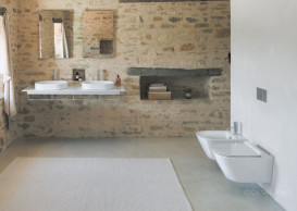 Керамическая столешница Catalano Horizon 150х50 см два отверстия глянцевый белый 1PC15050DS00