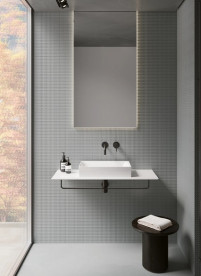 Керамическая столешница Catalano New Premium 100х40 см одно отверстие глянцевый белый 1PC1004000