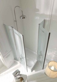 Керамічний душовий піддон Kerasan Retro кутовий правобічний 80х96 см білий 133601