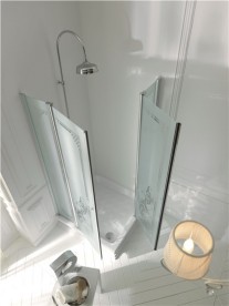 Керамічний душовий піддон Kerasan Retro кутовий квадратний 80x80 см білий 134101