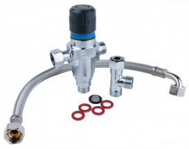 Клапан протиопіковий Afriso ATM112 DN10 2xG3/8'' 1xгайка G3/8'' 30-50°С Kvs 0,35 м3/год 1211200