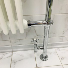 Клапани кутові для сушки для рушників Burlington латунь хром (пара) R6 CHR