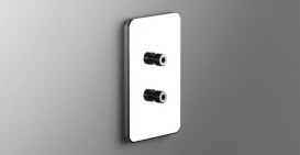 Клейкая крепежная пластина Sonia S6 латунь хром 161652