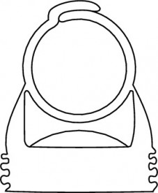 Кліпса для труб TECE TECEflex 32 мм затискна поліамід 785040