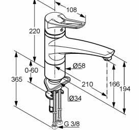 Змішувач для кухні Kludi MX змішувач 399040562