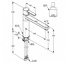 Змішувач для кухні Kludi Zenta змішувач білий 389739175