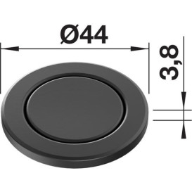 Кнопка клапана-автомата Blanco PushControl ІІІ черный матовый 210671