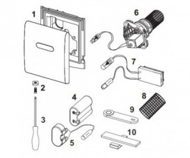 ІЧ-кнопка змиву для пісуарів TECE TECEplanus нержавіюча сталь сатин 9820085