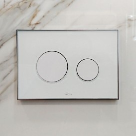 Кнопка смыва для подвесных унитазов TOTO Neorest стекло белый E00022T