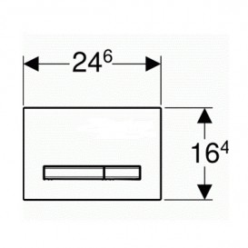 Кнопка змиву для унітазу Geberit Sigma50 подвійний змив лава/хром 115.788.JK.2