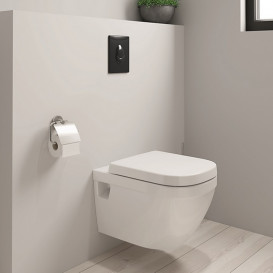 Кнопка змиву для унітазу Grohe Skate Air вертикальна пластик чорний глянець 38505KV0