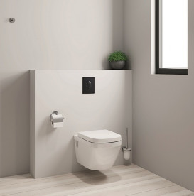 Кнопка змиву для унітазу Grohe Skate Air вертикальна пластик чорний глянець 38505KV0