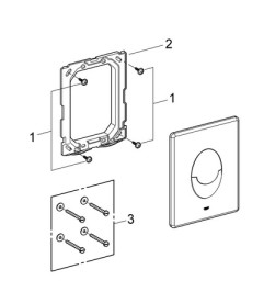 Кнопка змиву для унітазу Grohe Start вертикальна пластик білий альпійський 38964SH0