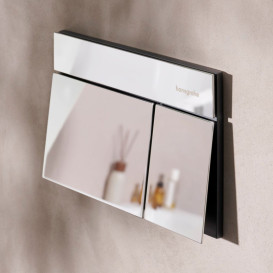 Кнопка змиву для унітазу Hansgrohe iFrame Element E подвійний змив метал хром 66003000