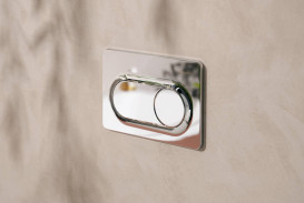 Кнопка смыва для унитаза Hansgrohe iFrame Original S двойной смыв пластик хром 66002000