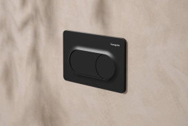 Кнопка змиву для унітазу Hansgrohe iFrame Original S подвійний змив пластик чорний матовий 66002670