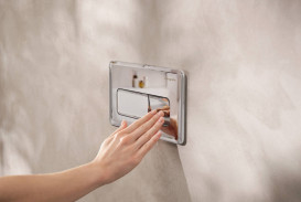 Кнопка смыва для унитаза Hansgrohe iFrame Original Q двойной смыв пластик хром 66001000