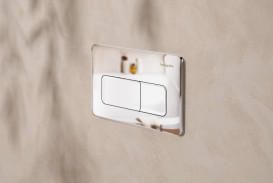 Кнопка смыва для унитаза Hansgrohe iFrame Original Q двойной смыв пластик хром 66001000