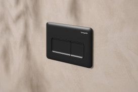 Кнопка змиву для унітазу Hansgrohe iFrame Original Q подвійний змив пластик чорний матовий 66001670