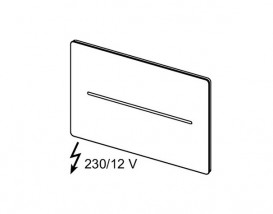 Кнопка смыва для унитаза TECE TECEsolid электронная 230 В белый глянцевый 9820476