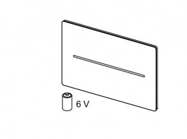 Кнопка смыва для унитаза TECE TECEsolid электронная 6 В с покрытием против отпечатков нержавеющая сталь сатин 9820478
