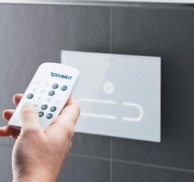 Кнопка смыва Duravit DuraSystem A2 бесконтактная белое стекло белый WD5003012000