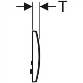 Кнопка змиву Geberit Delta01 подвійний змив пластик хром матовий 115.107.46.1